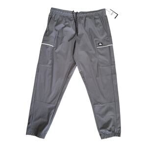 Quicksilver Joggers Sweat Pants XL Outdoor Lounge Casual Cargo Pants NWT Gray
